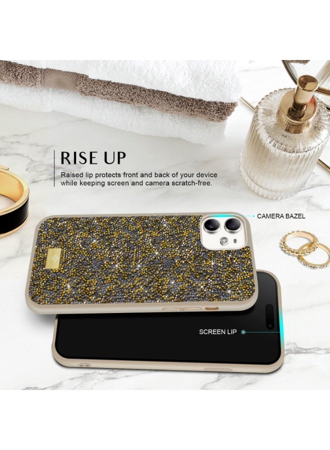 سواروفسكي Pro Case Glitter, Sparkle Diamond Crystal Bling Case with Bling, Ultra Thin Lightweight Full BodCase For iPhone 12/ iPhone 12pro Shockproof Anti-Scratch Protective Cover - Image 4